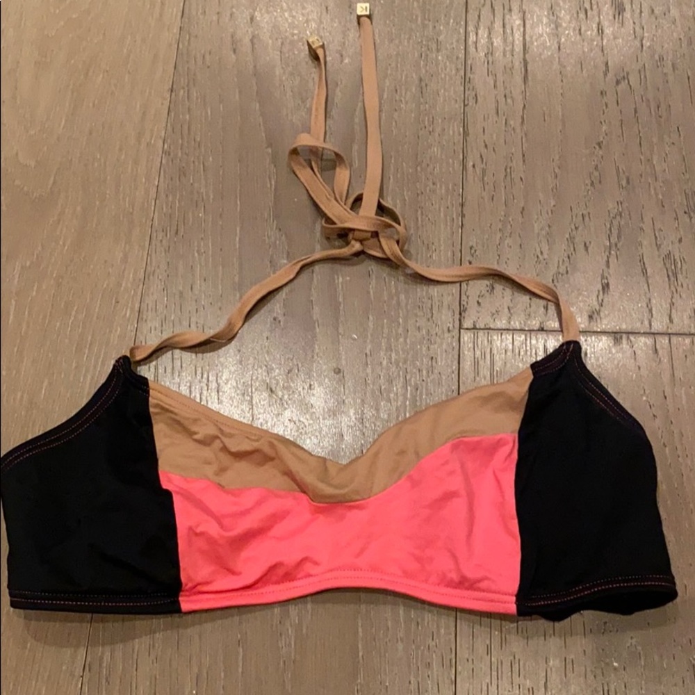 DKNY Color Blocked Bikini top sz M